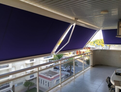 Tendal tipus cofre Instal·lat a La Pineda (Vila-Seca)