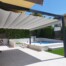 Pérgola Aluminio con toldo corredero